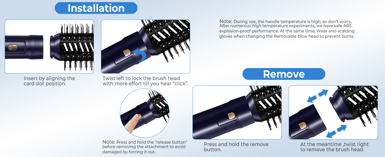 Airstyler 6 в 1 з локон-насадкою: фен-щітка, плойка, об’єм, догляд, 1000W, іонний, для волосся, білий
