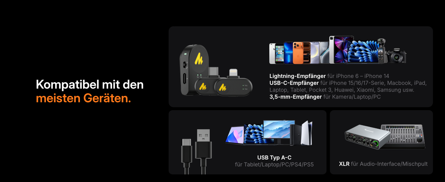 MAONO PD200W: Професійний гібридний USB/XLR мікрофон для подкастів, стрімінгу та запису зі шумозаглушенням