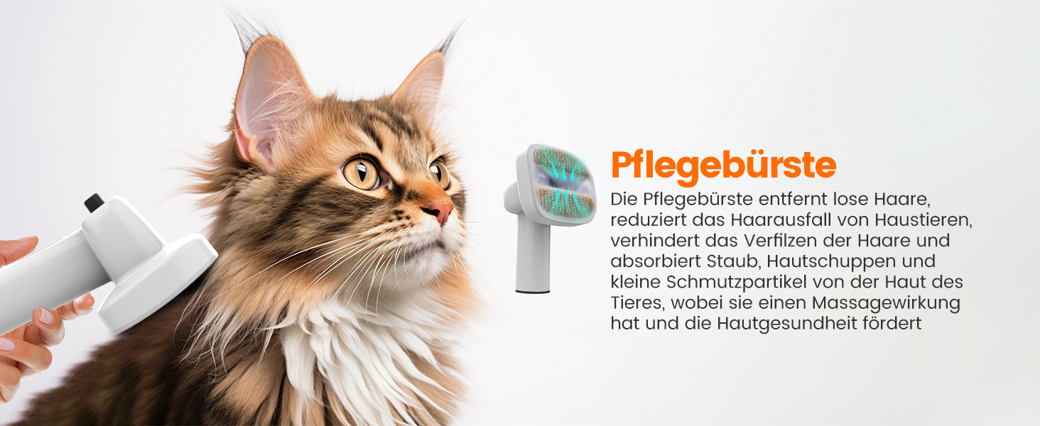 Машина для стрижки собак AIRROBO PG10 з пилососом 12000 Pa, щітка для собак, видалення шерсті для собак і котів, тиха машинка для стрижки з набором інструментів, чорний контейнер 1.4L