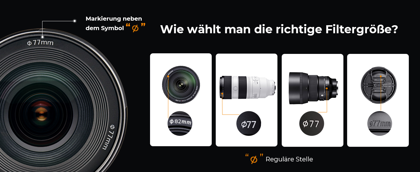 Фільтр ND K&F Concept 82mm Variabler ND Filter (ND2-32) Nano-Xcel для фотографії пейзажів та відео