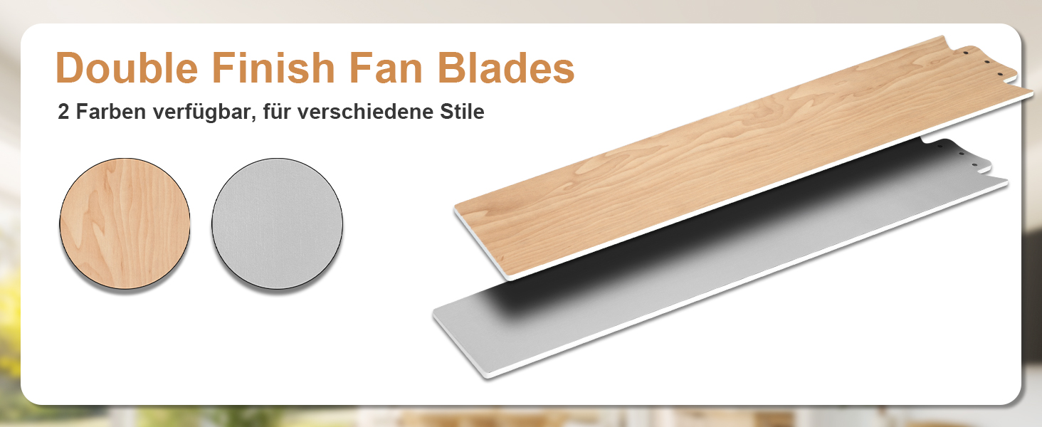 Стеляний вентилятор Ohniyou з підсвічуванням та пультом керування – 96,5 см (38 дюймів). Тихий, димування, для спальні, тераси, внутрішнього/зовнішнього використання (нікель, сучасний)