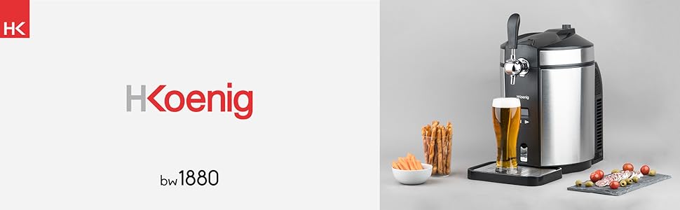 H.Koenig Bierzapfanlage BW1880: Система для розливу пива з інтегрованим охолодженням, сумісна з 5-літровими баками