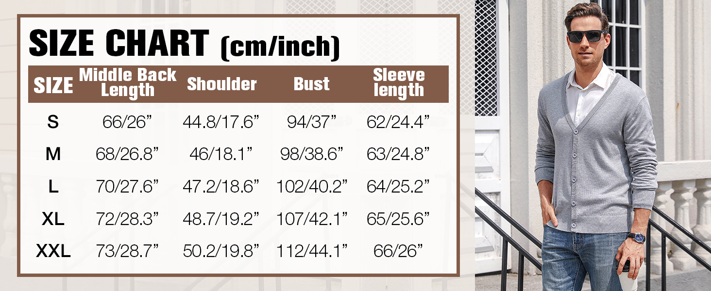 Чоловічий кардиган iClosam з V-подібним вирізом: легкий, стильний, чорний, розмір M