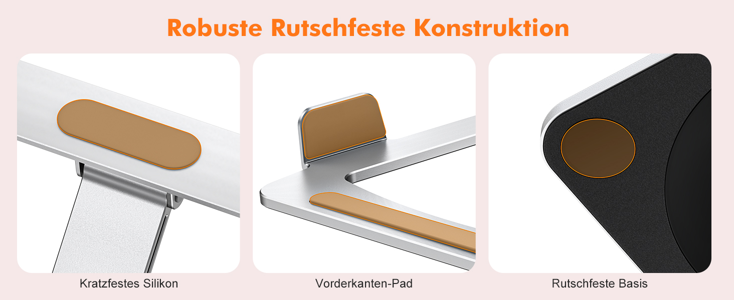 Підставка для ноутбука з поворотним столом 360°, регульована, алюміній, ергономічна, з вентилятором, складна, для MacBook Air/Pro (10-16')