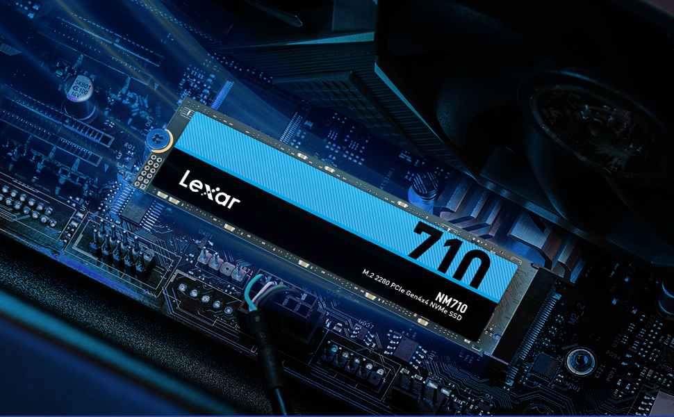 Lexar NM710 2TB SSD M.2 PCIe Gen3 x4 NVMe - Внутрішній SSD для ПК та геймерів
