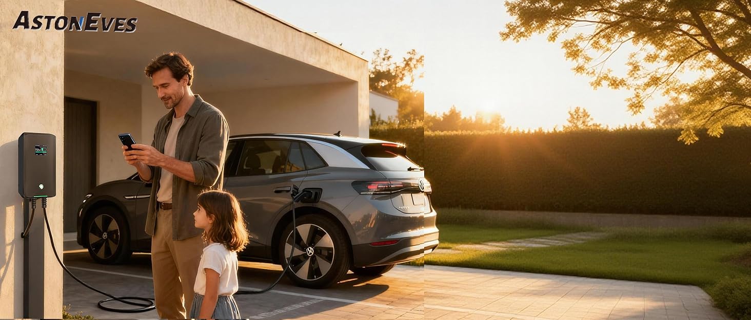 Кабель для зарядки електромобіля Тип 2, 10/16A, 6м, 220-240V, 3.6kW, з дисплеєм, Schuko, IEC 62196-2