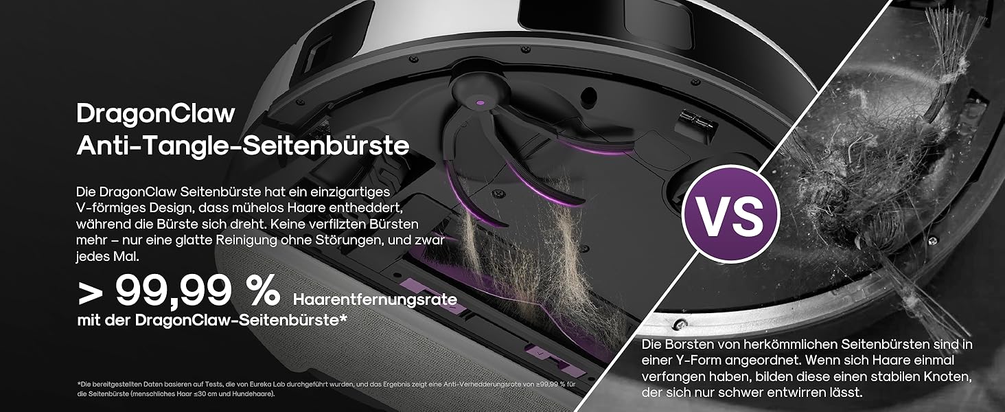 Робот-пилосос EUREKA E20 Plus з автопідняттям мопа та LiDAR-навігацією, 4000Pa, проти шерсті тварин, керування через додаток та голосовий помічник, білий