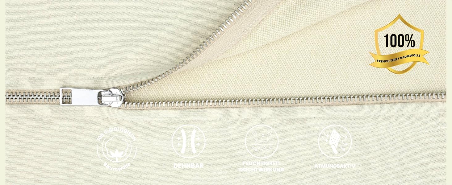 Унісекс худі на блискавці SoftSpun з 100% бавовни, пісочного кольору, розмір S