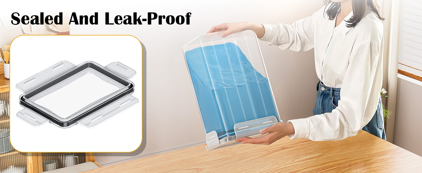 Набір контейнерів для зберігання продуктів 24 шт. – герметичні бокси з кришкою, органайзер для кухні, для борошна, цукру, мюслі та ін., з етикетками та маркером, для кухні та холодильника, 33,6 л