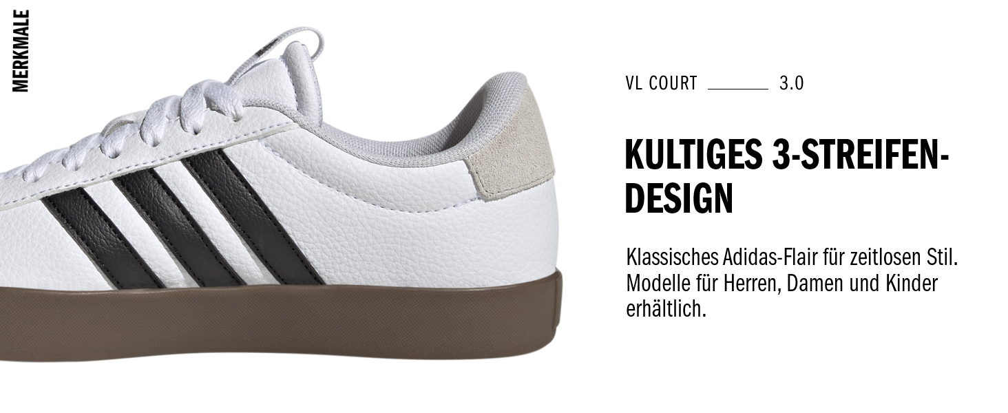 Жіночі кросівки Adidas VL Court Base, 40 EU, білий, чорний, сірий