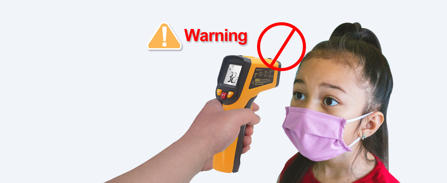 Інфрачервоний термометр KETOTEK Laser Digital IR Pyrometer KT600Y -50°C до 400 °C. Безконтактний вимірювач температури для кухні, барбекю, холодильника, промисловості та продуктів харчування