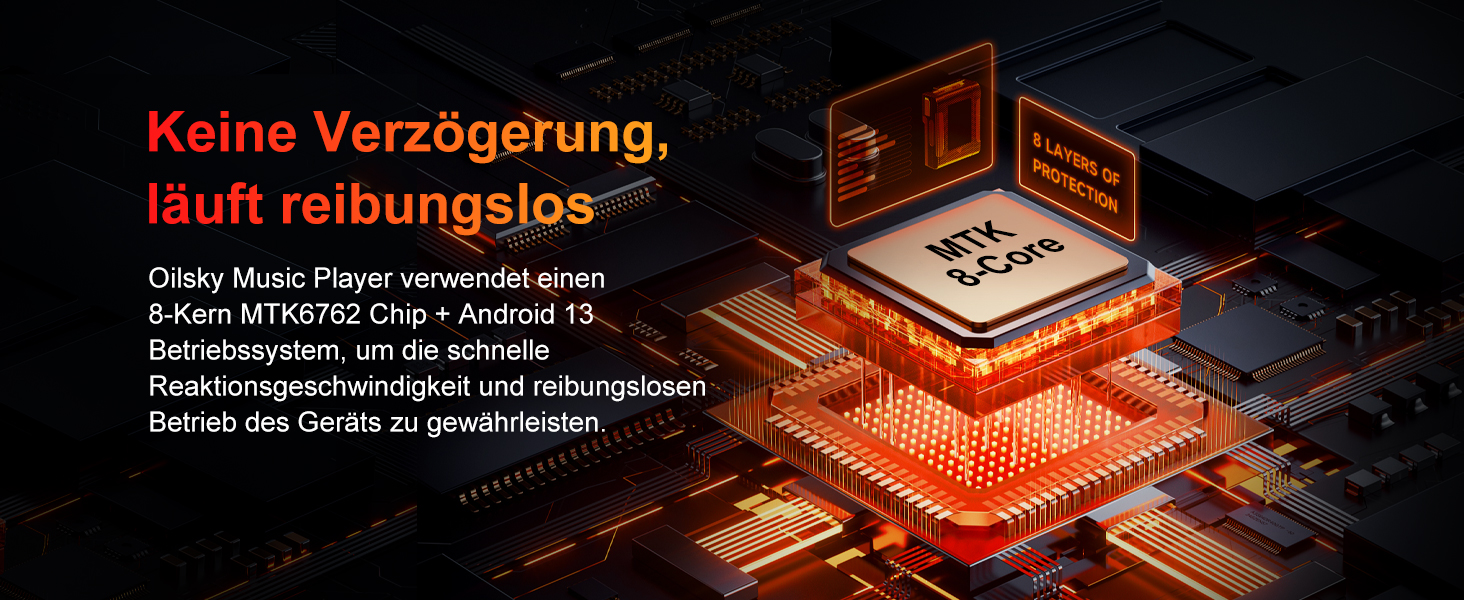 MP3 плеєр Oilsky 160GB з Bluetooth, WiFi, Android 13, 5