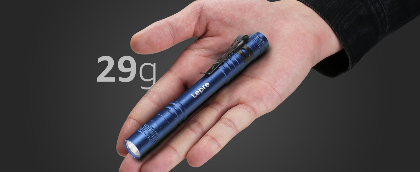 Ліхтарик LED Lepro, Mini IPX4 Водостійкий, 3 Режими, 2 шт. (Синій)