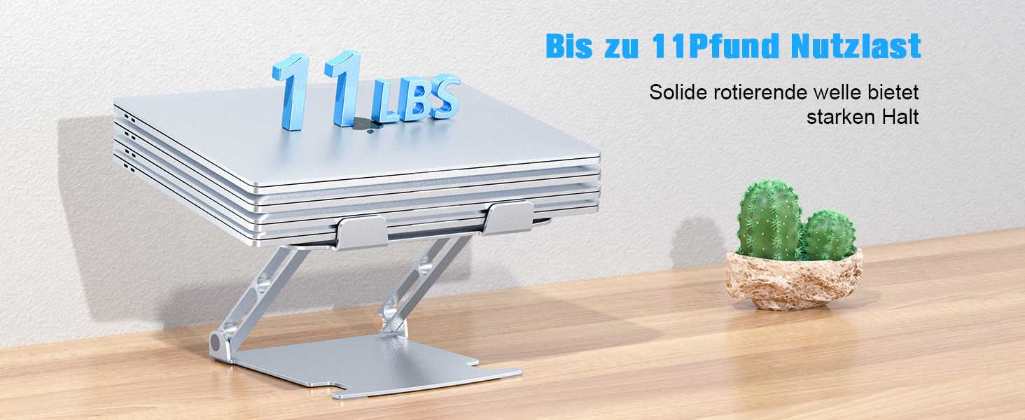 Підставка для ноутбука Glangeh з алюмінію, ергономічна, регульована по висоті, з відведенням тепла, сумісна з MacBook Pro Air, Dell, HP, 10-16