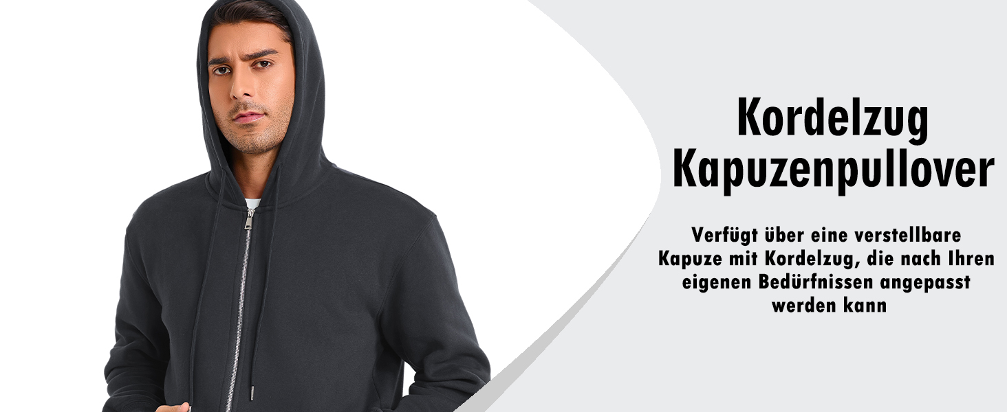 Чоловіча толстовка-худі Oyamiki на блискавці, теплий флісовий світшот з капюшоном та кишенями, темно-синій, розмір XXL