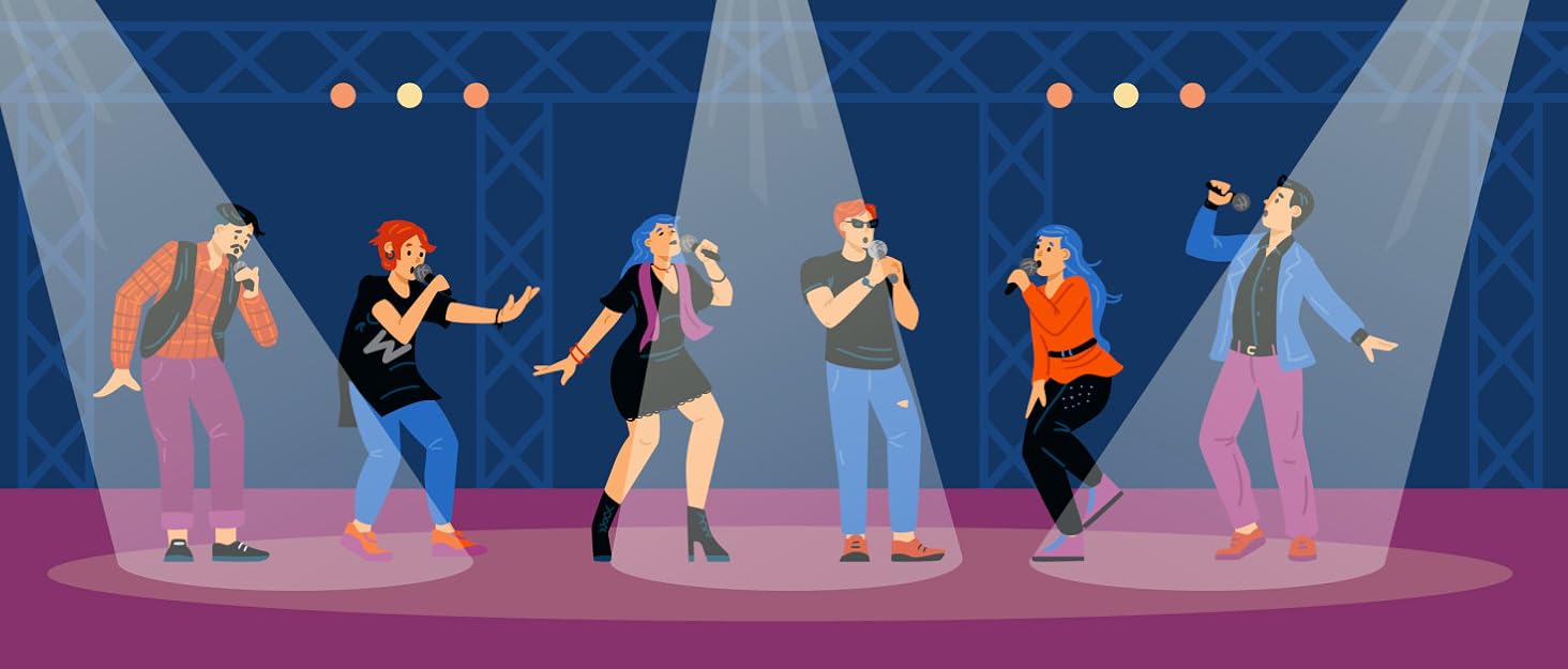 Портативна караоке-система з 2 бездротовими мікрофонами та 30W потужністю, NT001-RED-US