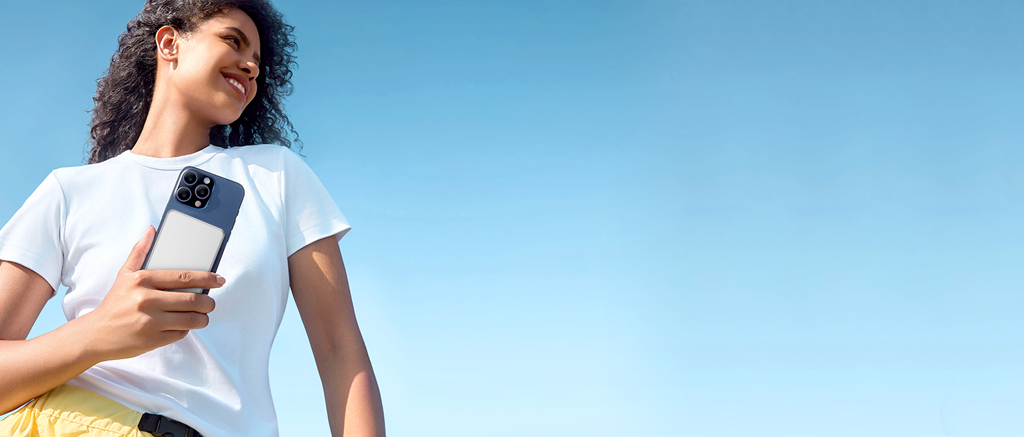 Power Bank MiniMag Ultra Slim 5000mAh з PD 22.5W та бездротовою зарядкою 15W (Mini, Portable, iPhone, Android)