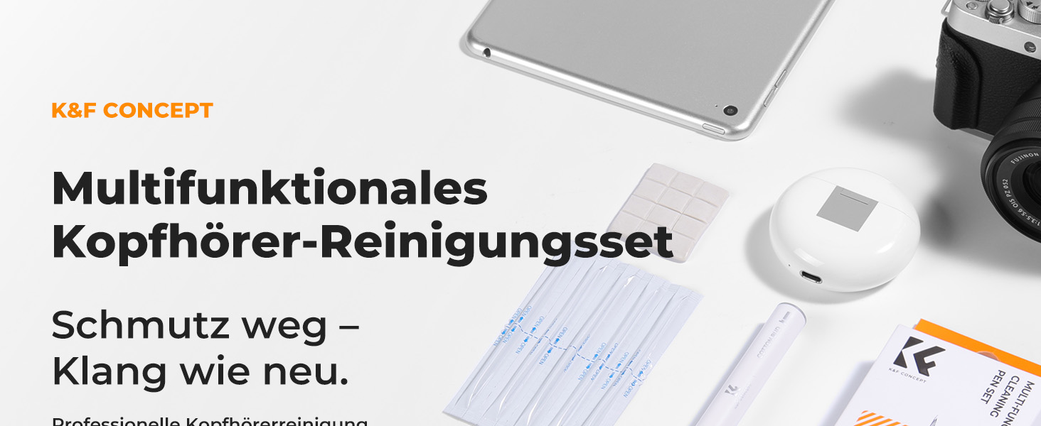 Набір для чищення K&F CONCEPT: мобільні телефони, навушники, AirPods, iPad та iPhone