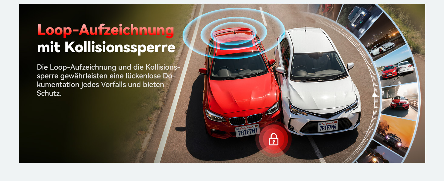 Автомобільний відеореєстратор REDTIGER F7N-N 4K передній та задній, 5.8 GHz WiFi, швидкість запису 20 МБ/с (без карти пам'яті)