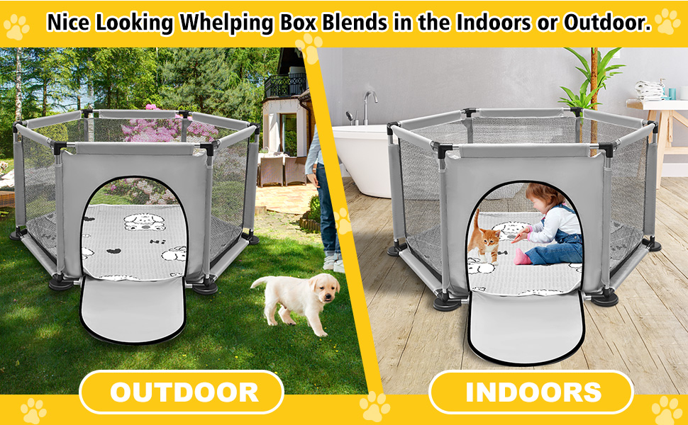 Кінець для цуценят у формі шестикутника, 122x65 см, сірий. Ігровий центр, манеж для цуценят, аксесуари для собак та цуценят