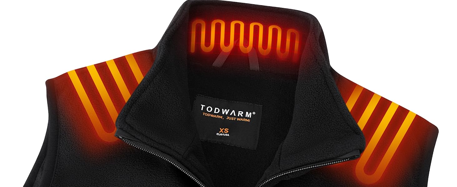 Обогреваемый жилет для мужчин из флиса с Powerbank, 15 зон обігріву, легкий, дихаючий, теплий жилет, чорний