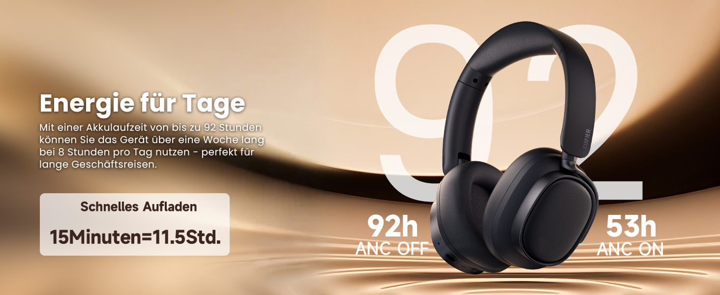 Навушники бездротові Edifier ES850NB з шумозаглушенням, Hi-Res Audio, Bluetooth 5.4, чорні