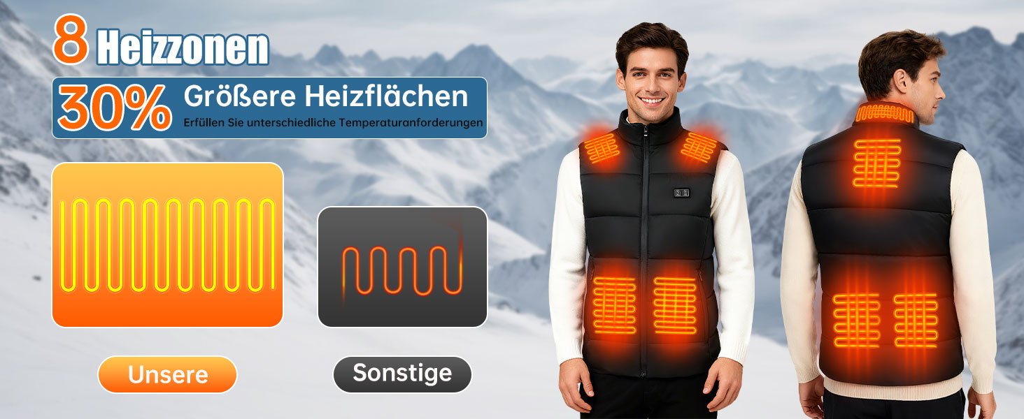 Обогреваемый жилет для мужчин и женщин с Powerbank 10000mAh, 3 режима температуры, для охоты, рыбалки, мотоцикла