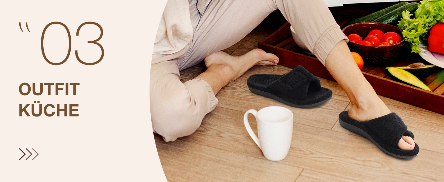 Ортопедичні домашні тапочки для жінок Litfun з підтримкою склепіння стопи, регульовані, з відкритими пальцями, для п'яткової шпори, сірі, 39 EU