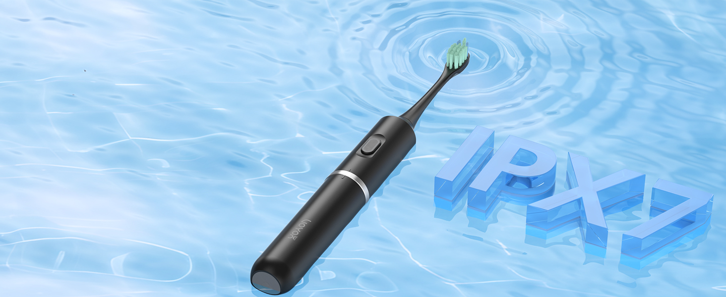 Електрична зубна щітка VOYOR-HEALTH ET410 Black: 5 режимів, для подорожей, USB-зарядка