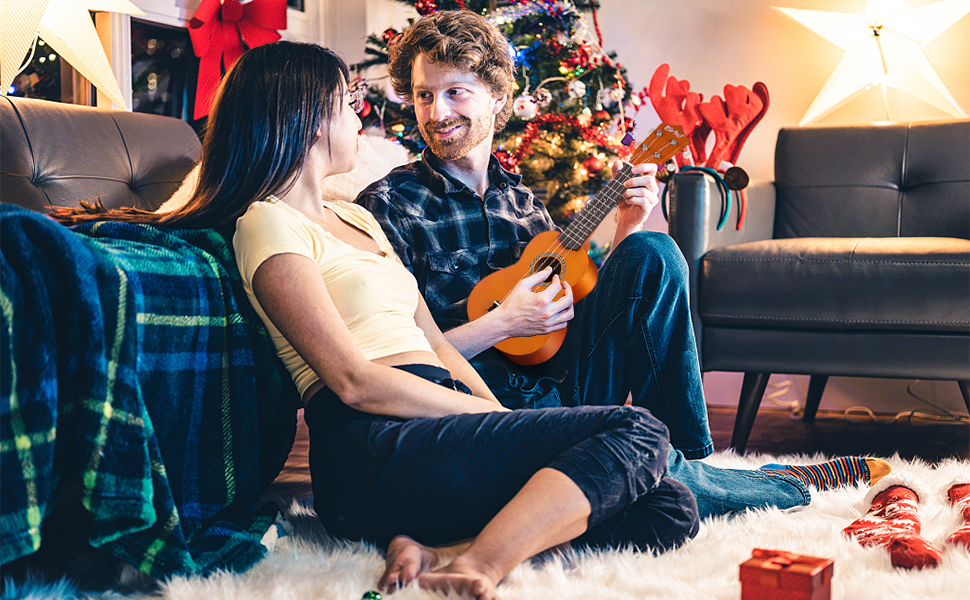 Укулеле Everjoys Sopran 21 дюйм: Комплект для початківців з чохлом, тюнером, нотами та плектром