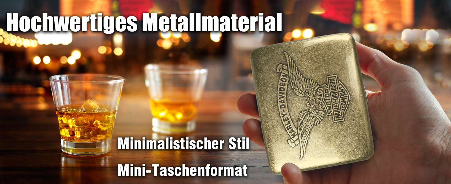 Металеве етажерка для сигарет на 20 шт. з бронзовим орлом, 2 шт. (85 мм)