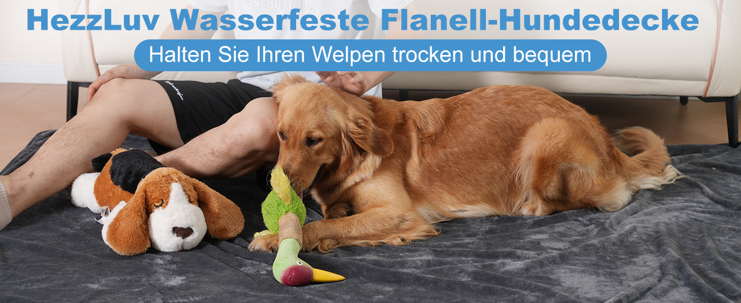 Водонепроникний плед для собак 100x120 см, миючий, з фланцевої тканини, для диванів та ліжок, з неслизьким покриттям, теплий, м'який, захист від протікань, захист меблів для собак та котів (M 100x120 см)