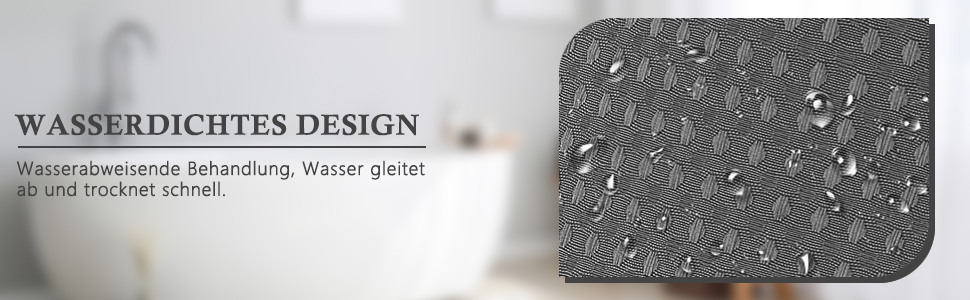 Шторка для душу Waffel з магнітами, текстиль, поліестер, 183x183 см (зелена)