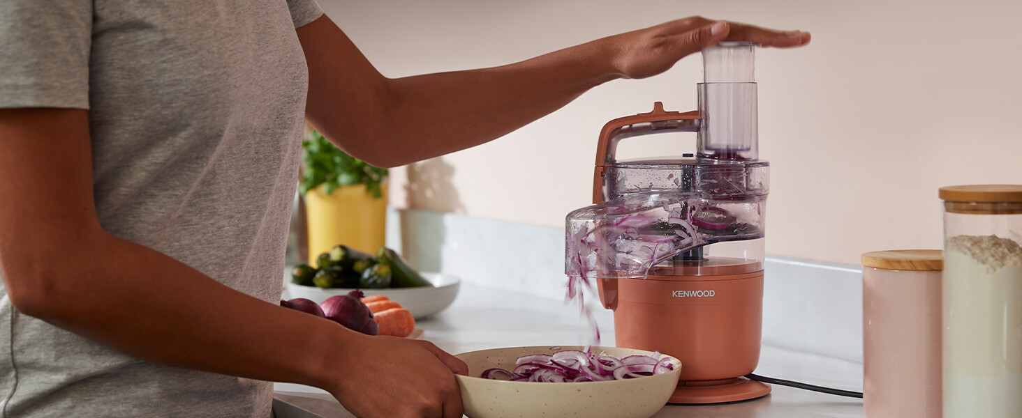 Кухонний комбайн Kenwood MultiPro Go FDP22.130GY, 900 Вт, блакитний, 1.3 л, для нарізки, натирання, пюрування та замішування тіста