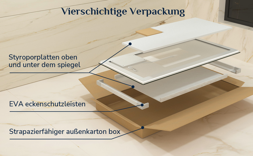 Дзеркало для ванної кімнати Keonjinn з підсвічуванням, чорний металевий каркас 60x80 см, LED, антизапар, сенсорне керування, 3 кольори світла, регулювання яскравості, пам'ять, настінне дзеркало