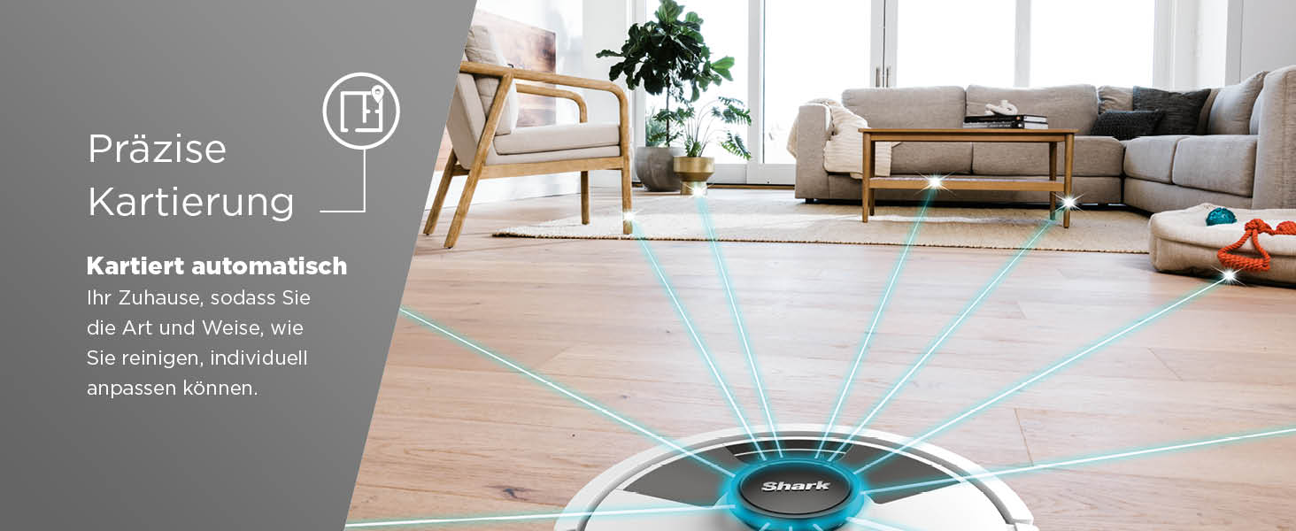 Робот-пилосос Shark Matrix Plus 2-в-1 з функцією миття та станцією самоочищення, самостійно очищається, для шерсті тварин, килима та твердих підлог, 14,5 см (стандартний, білий)