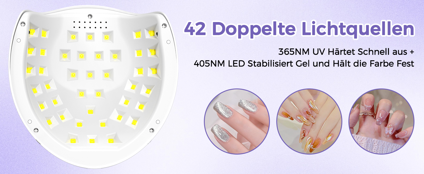 LED UV лампа для нігтів NAILGIRLS 150W з таймером, автосенсором та LCD дисплеєм. Підходить для гель-лаку, пальців та нігтів. Знімний магнітний майданчик.