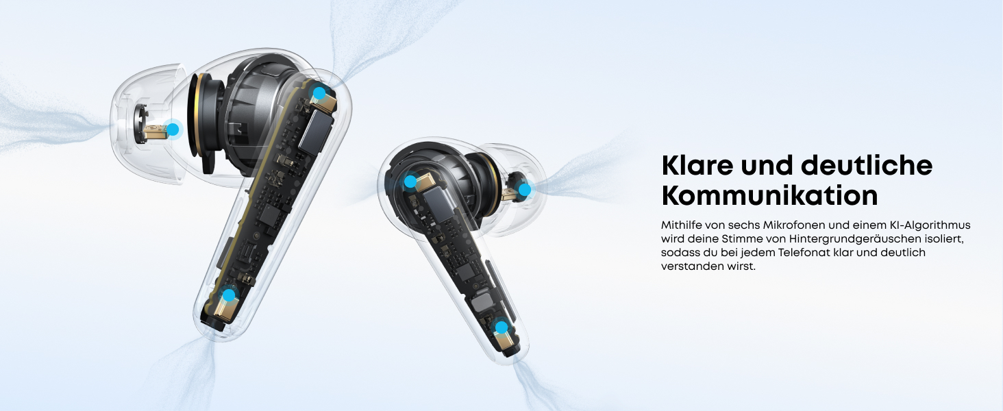 Soundcore Liberty 5 - бездротові навушники Anker з активним шумозаглушенням (ANC), Dolby Audio, швидкою зарядкою та 6 мікрофонами (Колір: Персиково-рожевий)