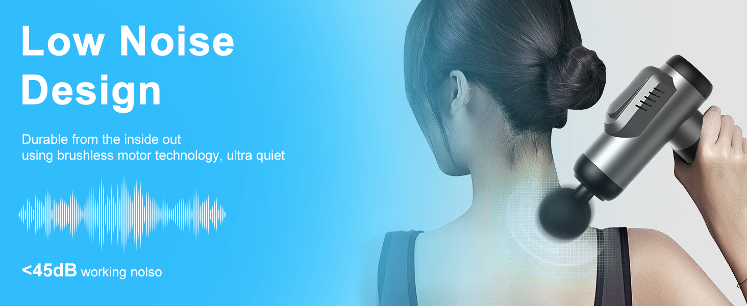 Масажер для м'язів DLD Deep Tissue: 99 швидкостей, 8 насадок, USB-C зарядка, для дому, офісу, спорту, всього тіла