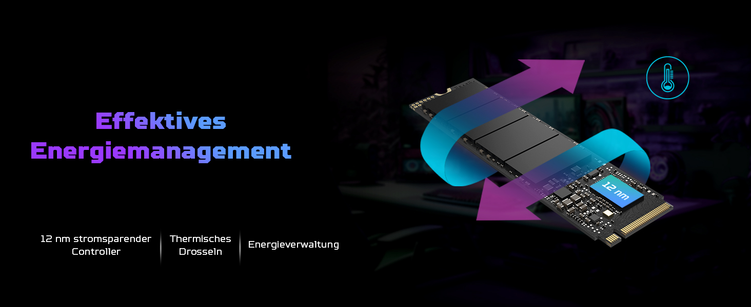 SSD Acer Predator GM7 1TB M.2 NVMe PCIe 4.0 - Швидкість читання до 7400 МБ/с - для ПК, ноутбука, PS5