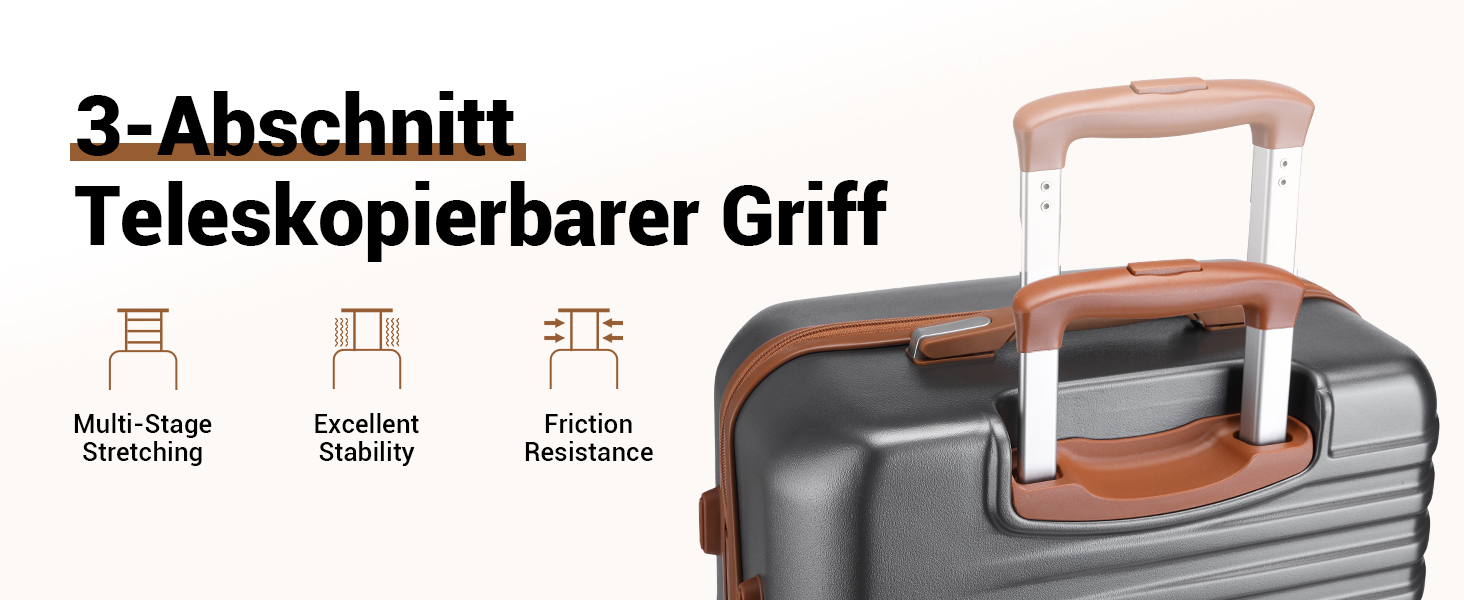 Чемодан ручної поклажі British Traveller середнього розміру, 64 x 43 x 26.5 см, з TSA-замком, ABS+PC, сірий