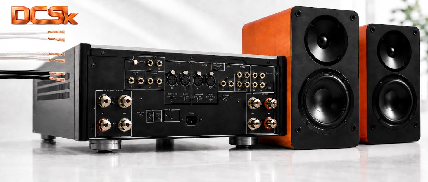 Акустичний кабель DCSk BLca 2x2,5 мм² 50м прозорий CCA для Hi-Fi, домашнього кінотеатру та підсилювачів - з маркуванням полярності