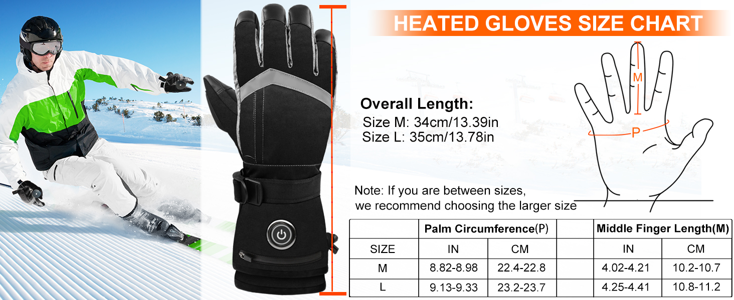 Обогревні рукавички SVPRO 5V 6000mAh - водонепроникні та вітронепроникні рукавички для катання на лижах, полювання, мотоциклів та піших прогулянок