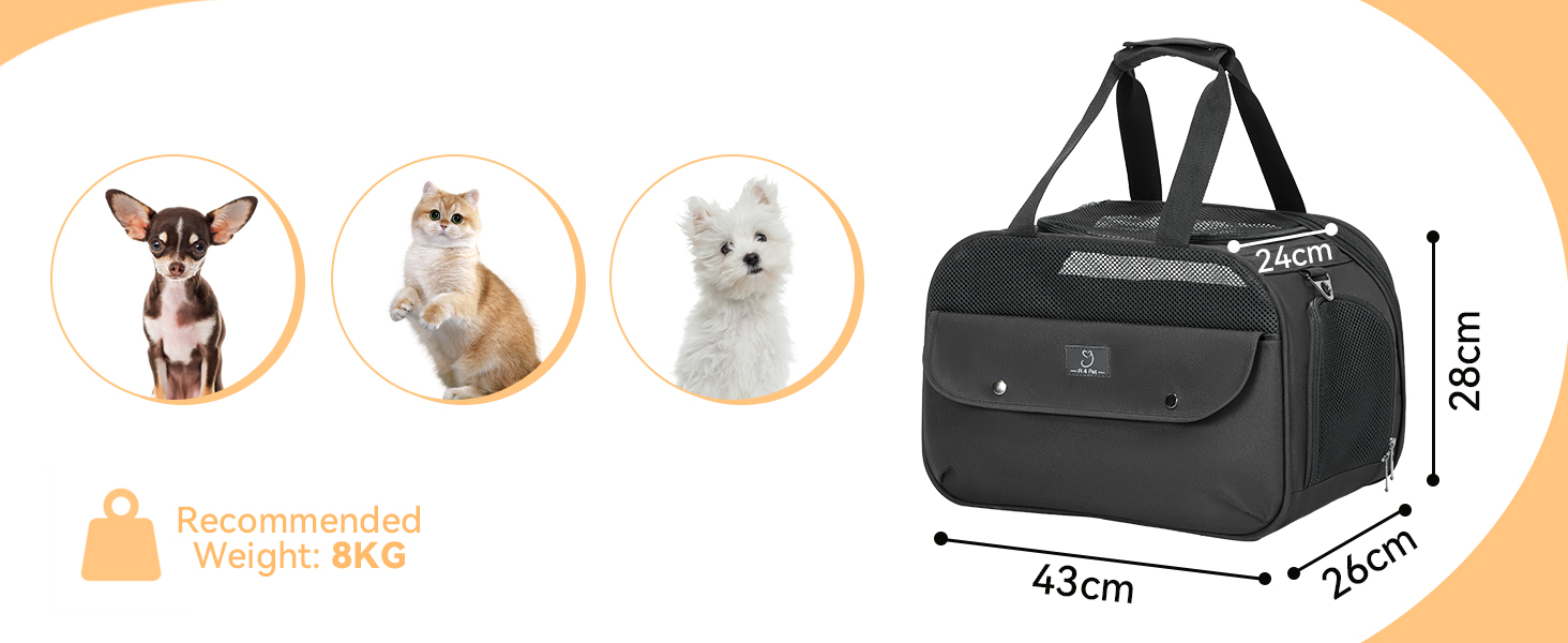 Транспортний бокс для тварин на 4 місця: кіт, собака. Підходить для перевезень літаком/автомобілем. Легкий, з надійними застібками та 4 сітками. Чорний колір.