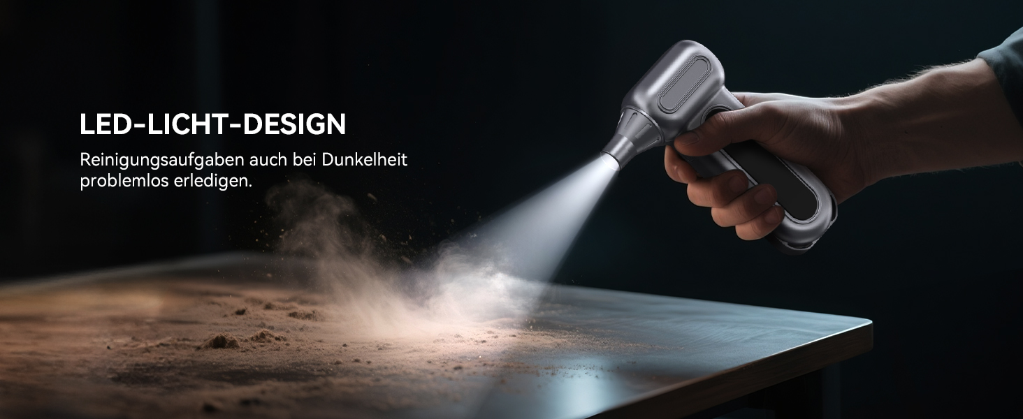 Електричний пилосос-піногенератор Orantronx Air Duster 200000 об/хв, 4-ступенева регулювання, акумуляторний, USB-зарядка, для ПК, клавіатури, авто, дивану, ноутбука, дому, вулиці