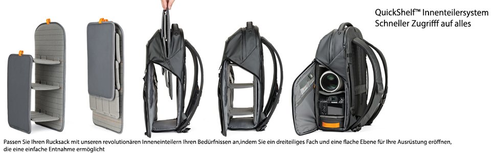 Рюкзак Lowepro FreeLine 350 AW для фото- та відеозйомки, чорний