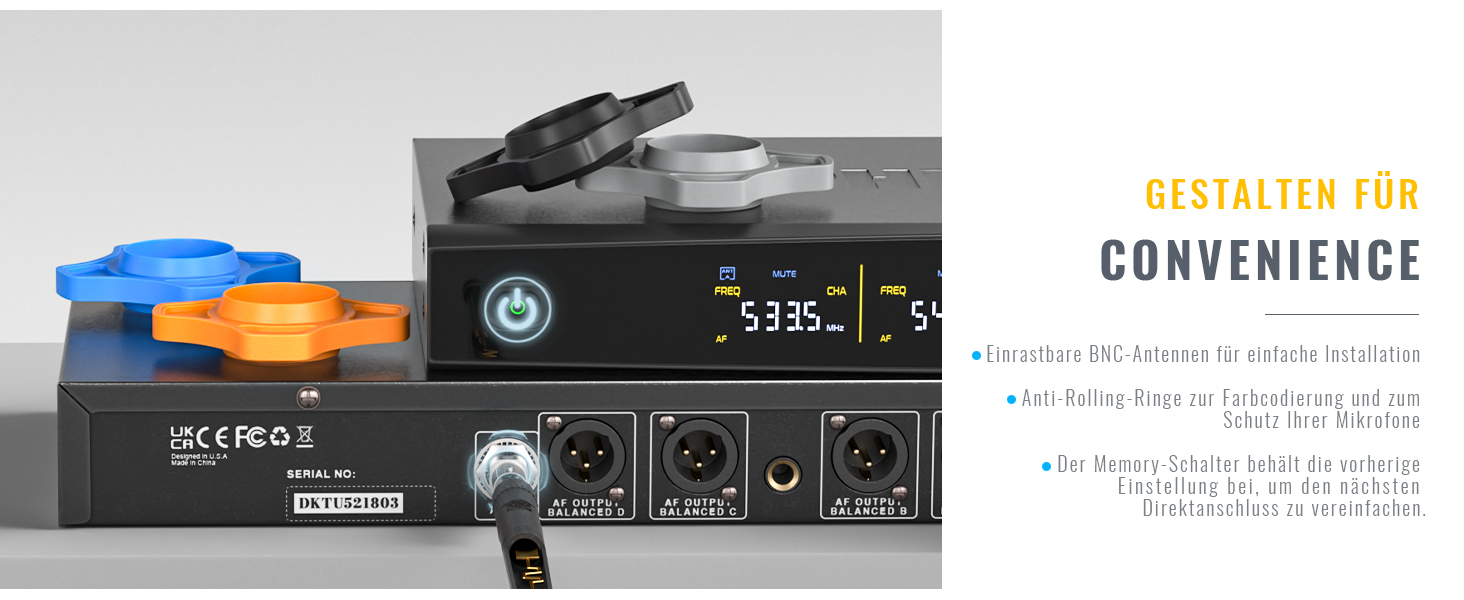 Набір бездротових мікрофонів Phenyx Pro PTU-5200: 4 динамічні мікрофони, UHF, 200ft, для співу, караоке, церкви, DJ