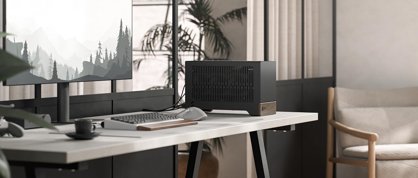 Корпус для ПК Fractal Design Node 804 Black - Компактний, з вентиляторами, для водяного охолодження, USB 3.0