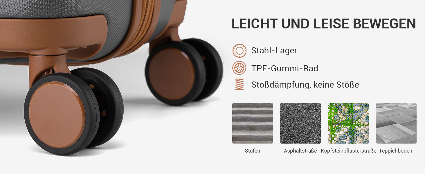 Чохол валіза British Traveller Hartschalenkoffer Groß, 74.5 x 49 x 30.5 см, сірий, з TSA-замком та 4 колесами для подорожей та бізнесу