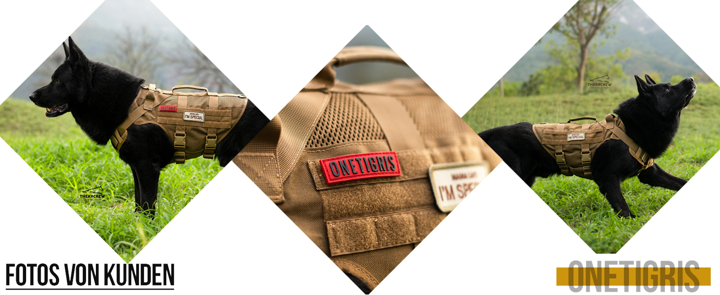 Нагрудник для собак OneTigris AIRE MESH, тактичний, великий, анти-тяга, з 2 ручками, регульований, дихаючий, зелений (рожевий, M)